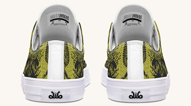 Call Upon the Star Green Black Lowtops - Jaded Lament