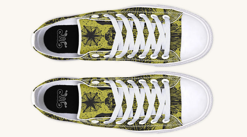 Call Upon the Star Green Black Lowtops - Jaded Lament