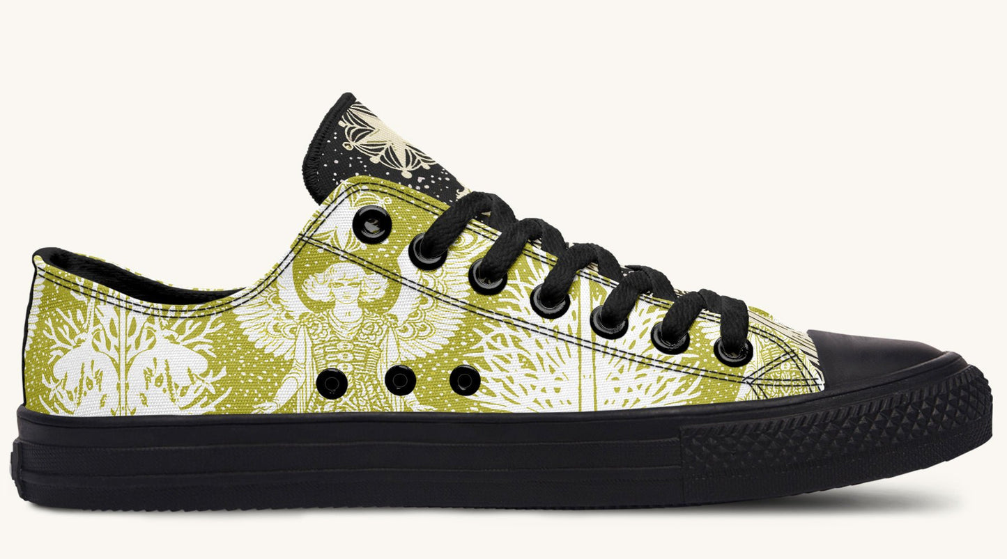 Call Upon the Star Green White Lowtops - Jaded Lament