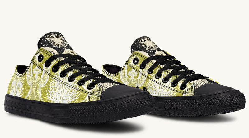 Call Upon the Star Green White Lowtops - Jaded Lament