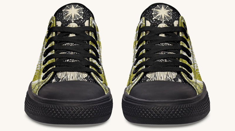 Call Upon the Star Green White Lowtops - Jaded Lament