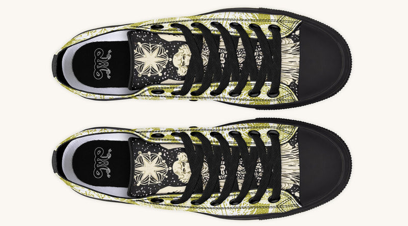 Call Upon the Star Green White Lowtops - Jaded Lament