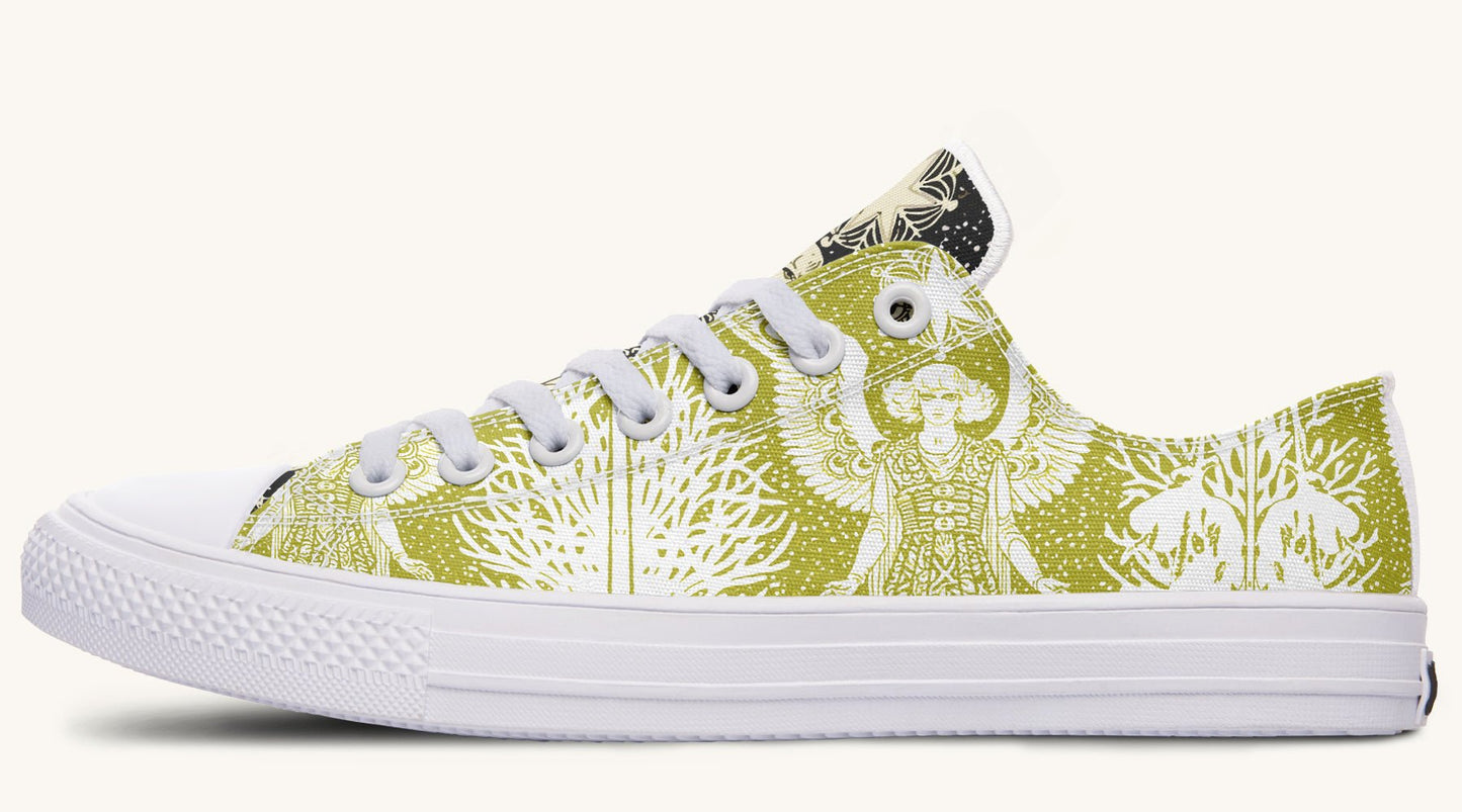 Call Upon the Star Green White Lowtops - Jaded Lament