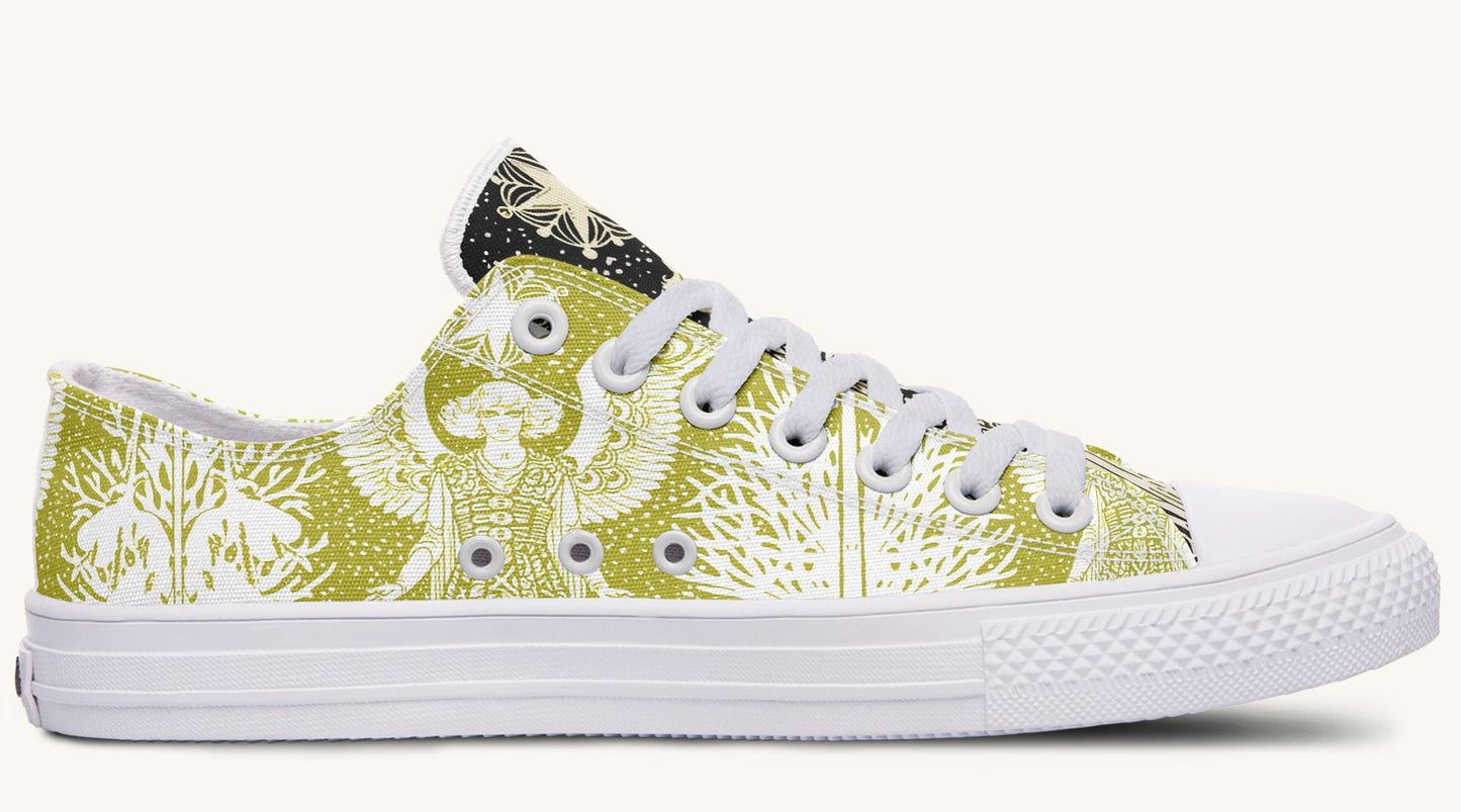 Call Upon the Star Green White Lowtops - Jaded Lament