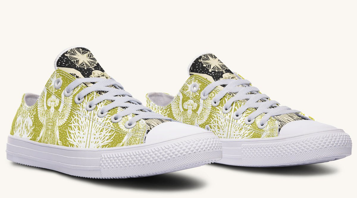 Call Upon the Star Green White Lowtops - Jaded Lament