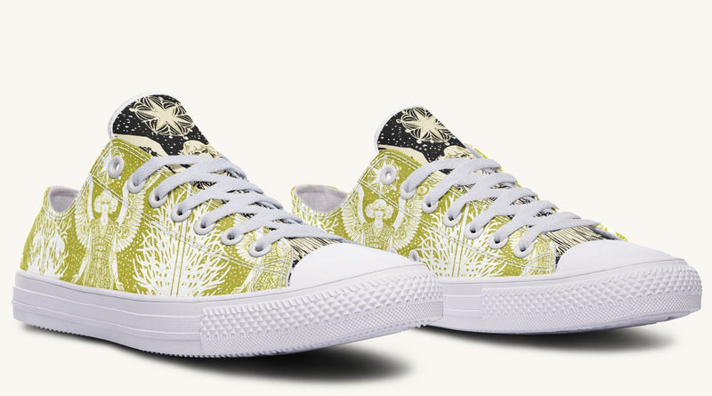 Call Upon the Star Green White Lowtops - Jaded Lament