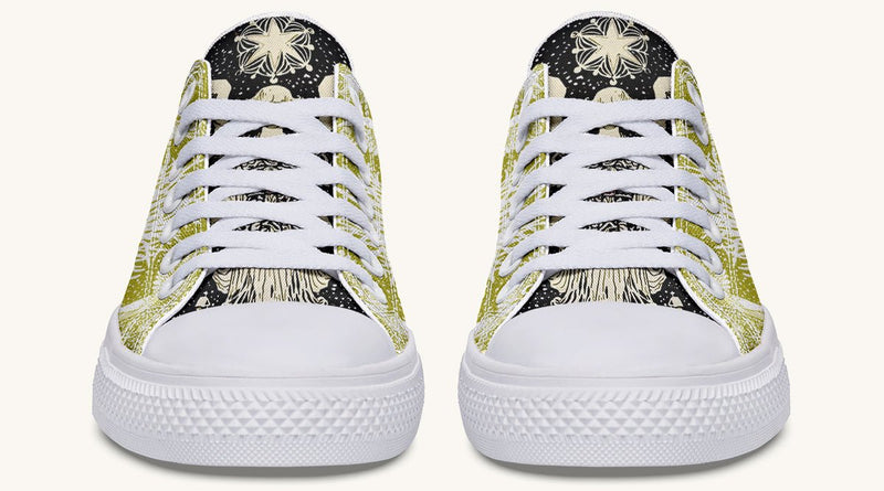 Call Upon the Star Green White Lowtops - Jaded Lament