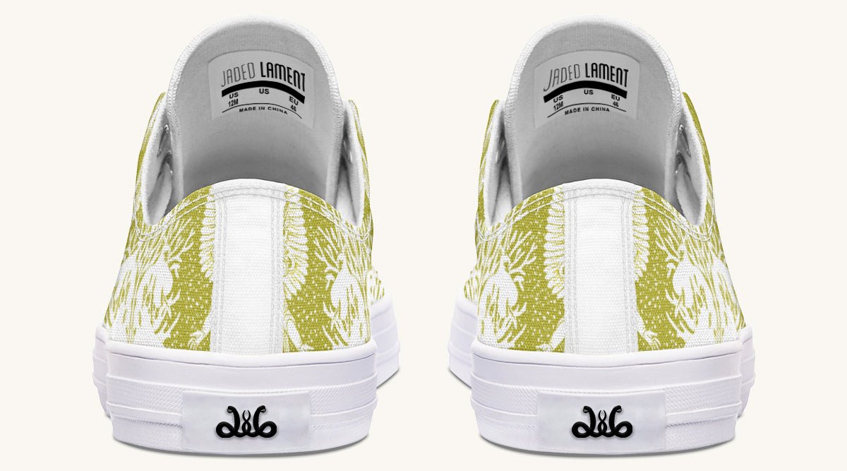 Call Upon the Star Green White Lowtops - Jaded Lament