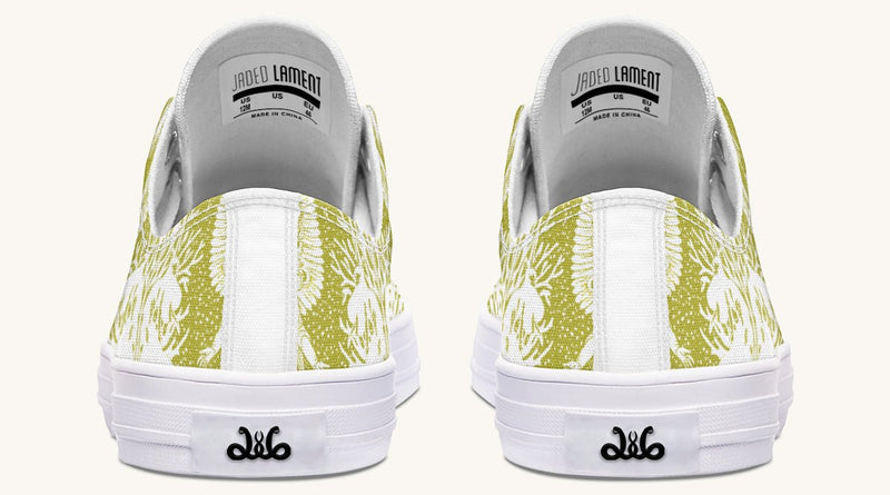 Call Upon the Star Green White Lowtops - Jaded Lament