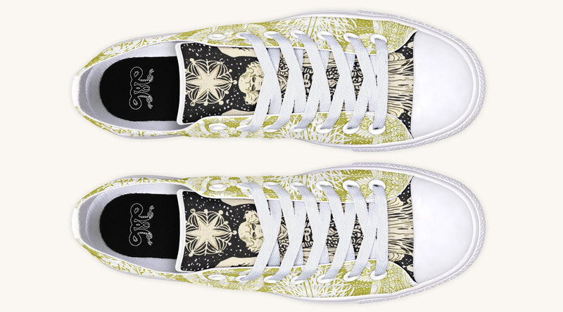 Call Upon the Star Green White Lowtops - Jaded Lament