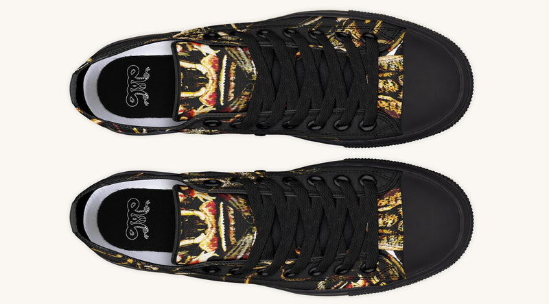 Crawl the Sea of Stars Black Lowtops - Jaded Lament