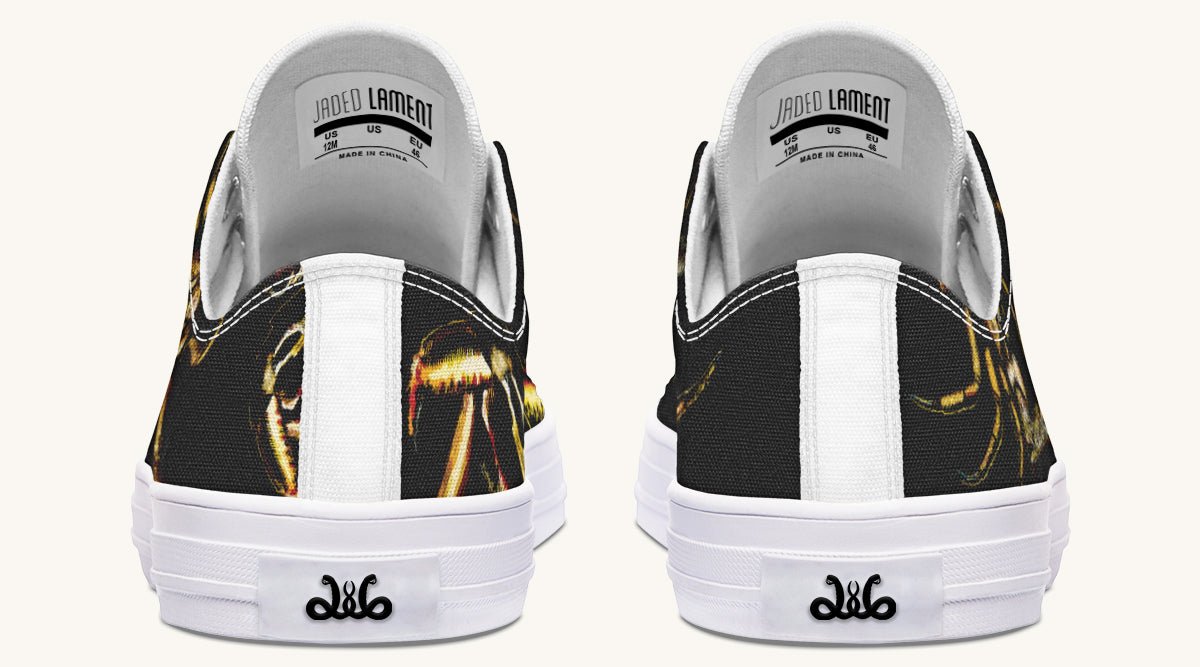 Crawl the Sea of Stars Black Lowtops - Jaded Lament