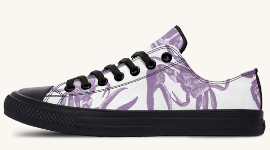 Crawl the Sea of Stars Purple White Lowtops - Jaded Lament