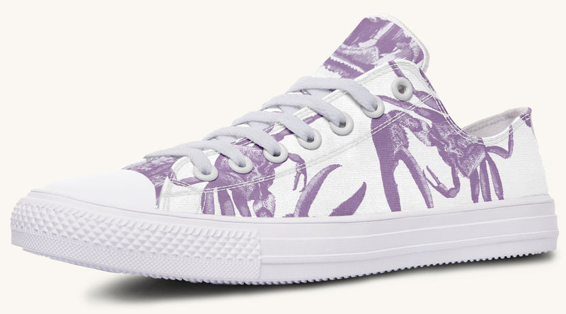 Crawl the Sea of Stars Purple White Lowtops - Jaded Lament