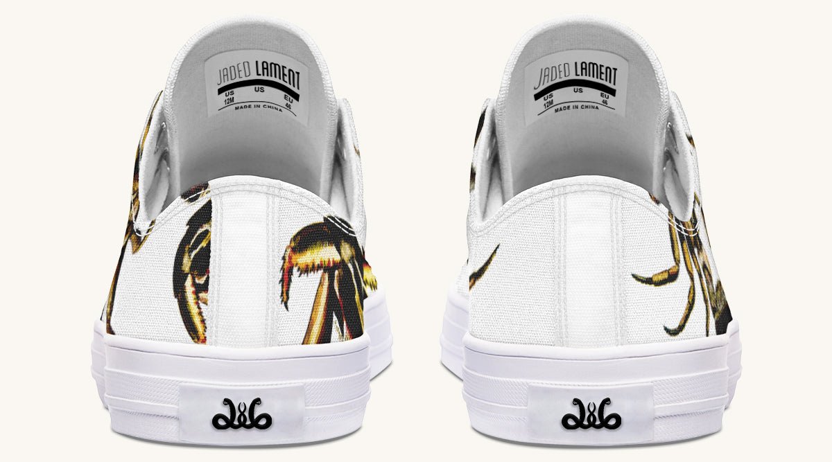 Crawl the Sea of Stars White Lowtops - Jaded Lament