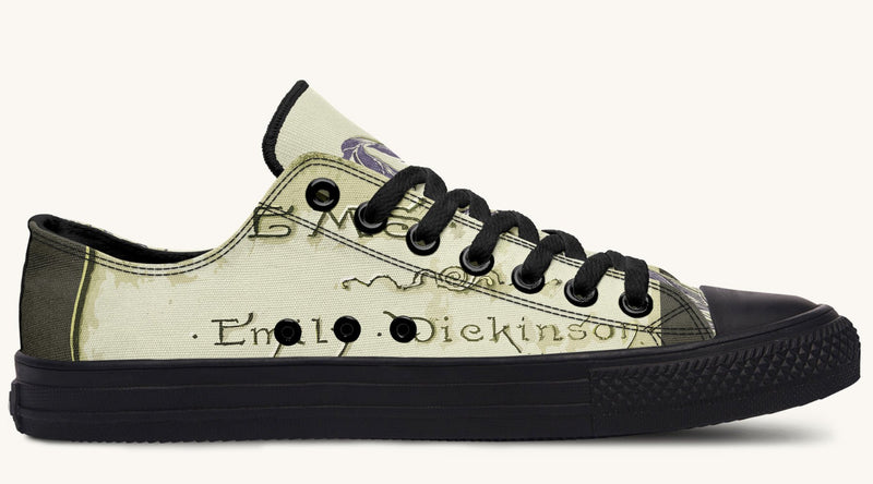 Hope Wears a Feather Emily Dickinson Lowtops - Jaded Lament