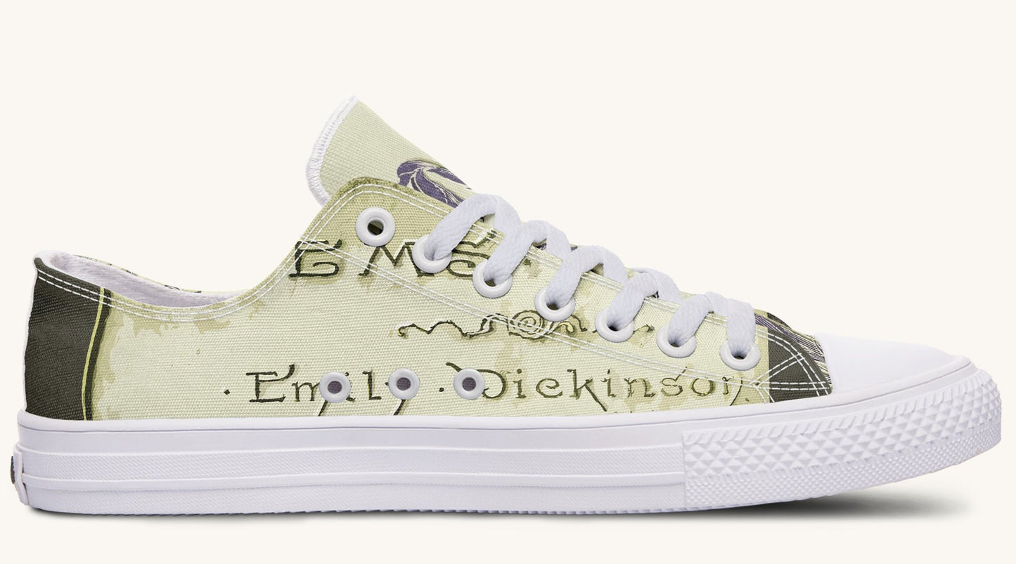 Hope Wears a Feather Emily Dickinson Lowtops - Jaded Lament