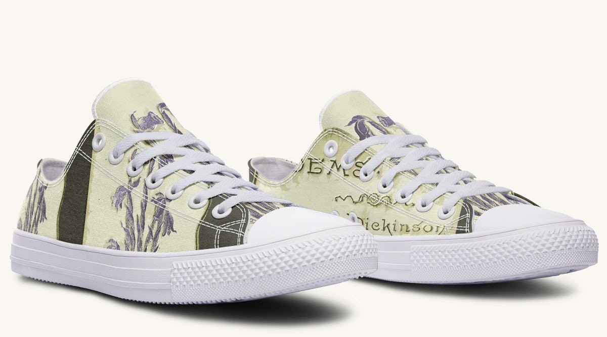 Hope Wears a Feather Emily Dickinson Lowtops - Jaded Lament