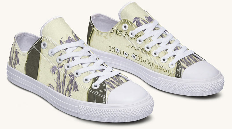 Hope Wears a Feather Emily Dickinson Lowtops - Jaded Lament