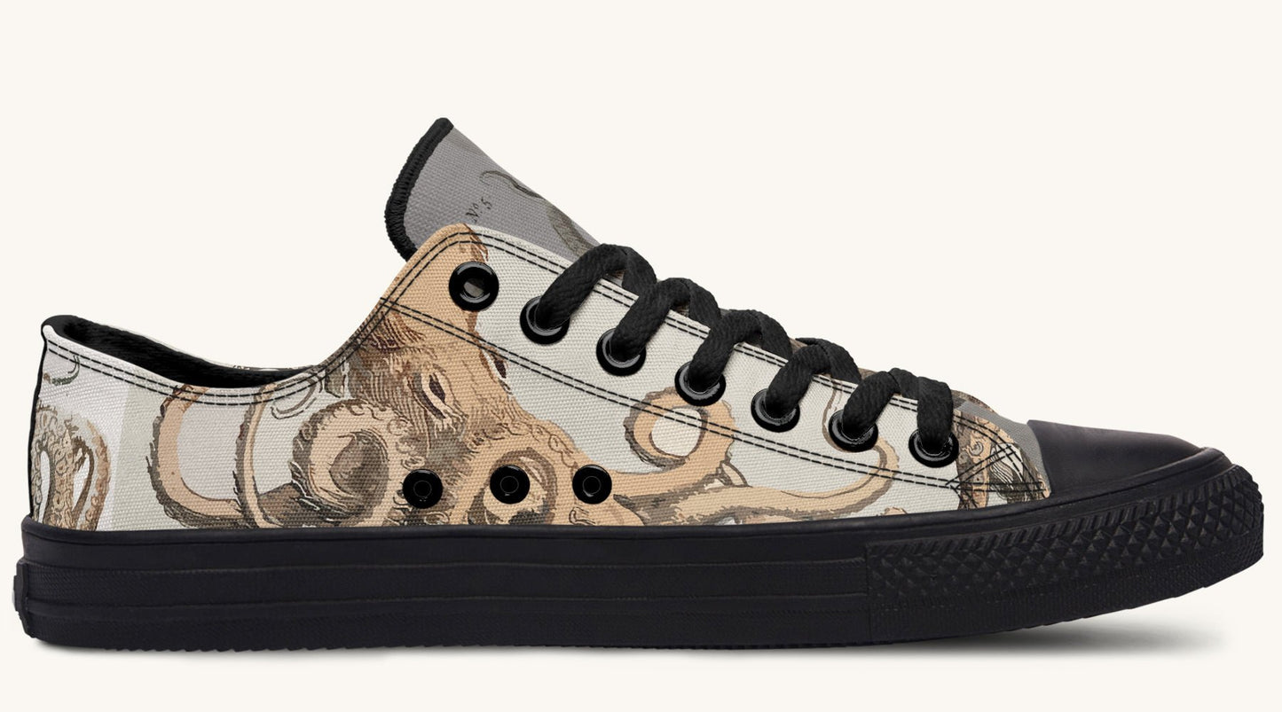 Kraken Unleashed Light Brown Lowtops - Jaded Lament