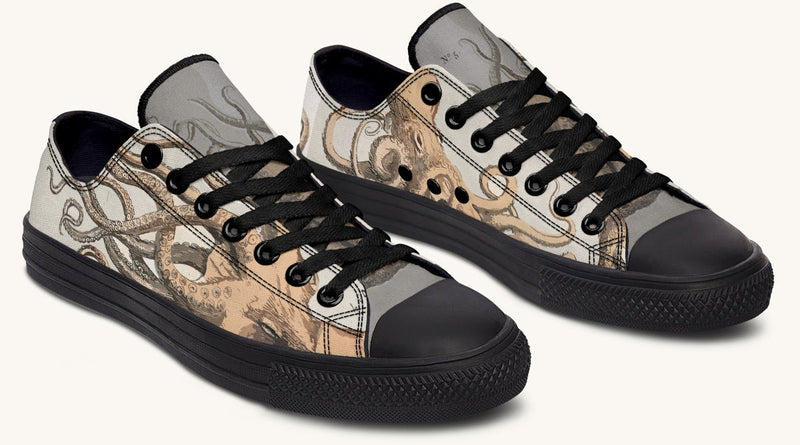 Kraken Unleashed Light Brown Lowtops - Jaded Lament