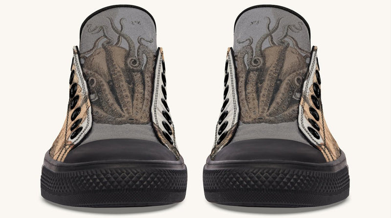 Kraken Unleashed Light Brown Lowtops - Jaded Lament