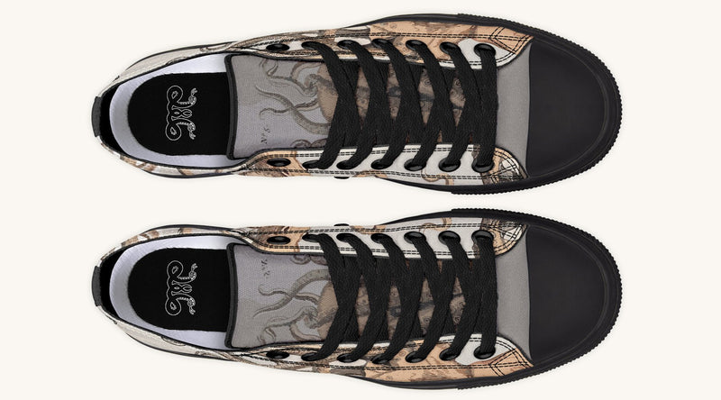 Kraken Unleashed Light Brown Lowtops - Jaded Lament
