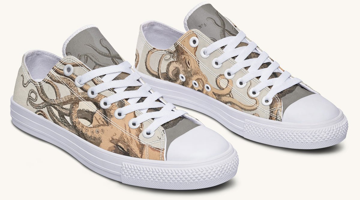 Kraken Unleashed Light Brown Lowtops - Jaded Lament