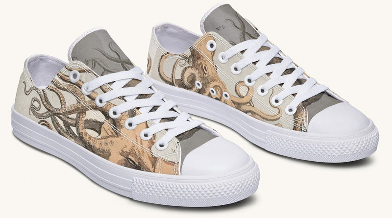 Kraken Unleashed Light Brown Lowtops - Jaded Lament