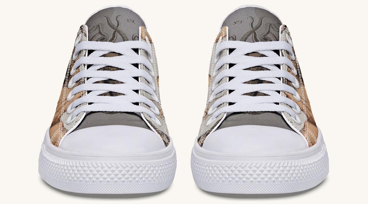 Kraken Unleashed Light Brown Lowtops - Jaded Lament