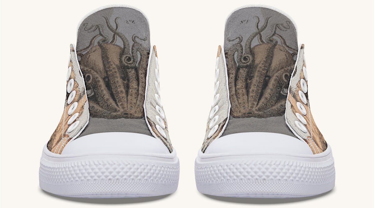 Kraken Unleashed Light Brown Lowtops - Jaded Lament