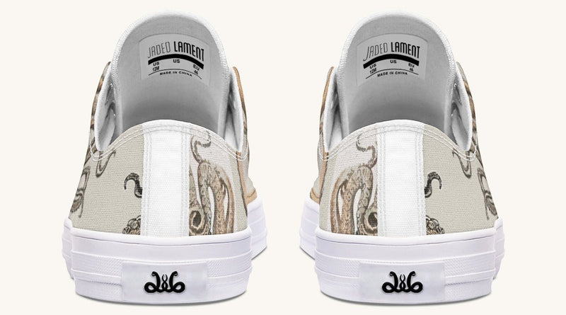 Kraken Unleashed Light Brown Lowtops - Jaded Lament