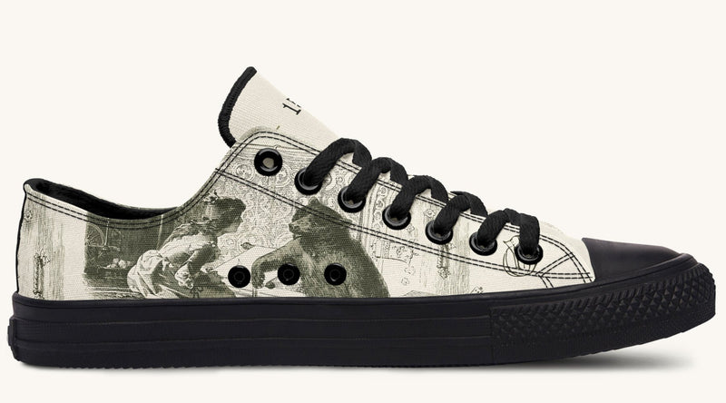 The Bear Shall Be Thy Choice Cream Lowtops - Jaded Lament