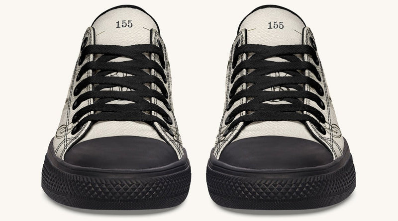 The Bear Shall Be Thy Choice Cream Lowtops - Jaded Lament