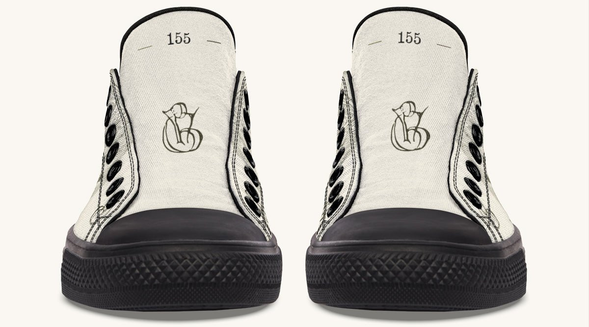 The Bear Shall Be Thy Choice Cream Lowtops - Jaded Lament