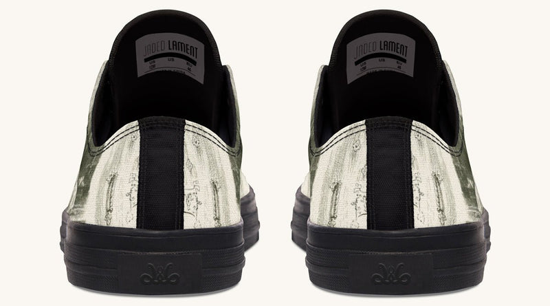 The Bear Shall Be Thy Choice Cream Lowtops - Jaded Lament