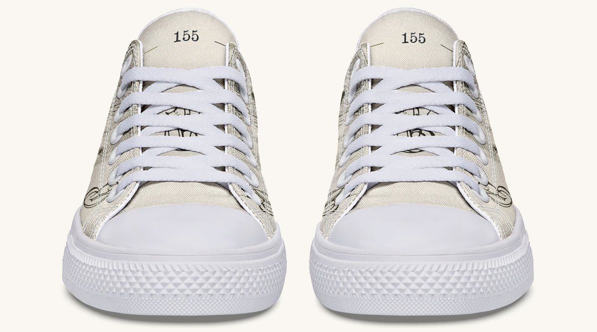 The Bear Shall Be Thy Choice Cream Lowtops - Jaded Lament