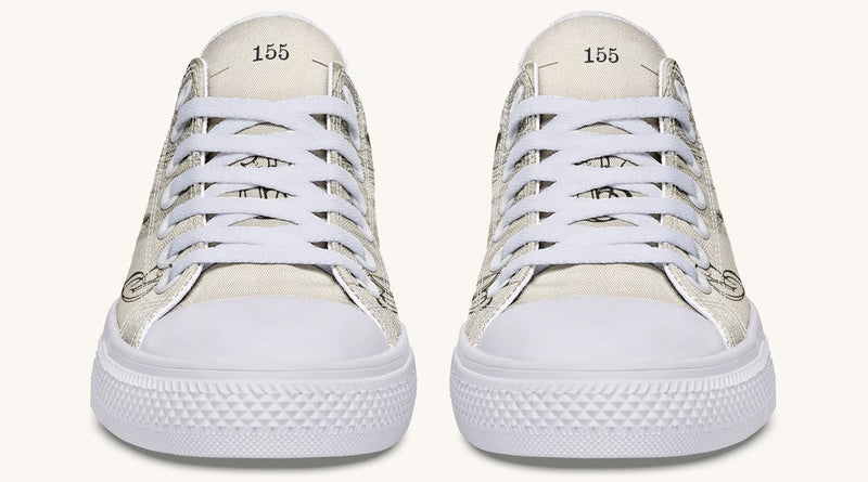 The Bear Shall Be Thy Choice Cream Lowtops - Jaded Lament