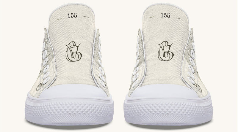 The Bear Shall Be Thy Choice Cream Lowtops - Jaded Lament