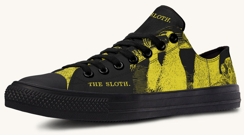 The Sloth Stays Yellow Black Lowtops - Jaded Lament