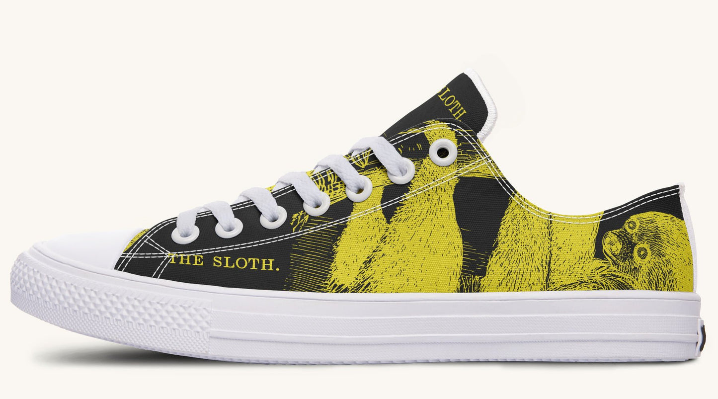 The Sloth Stays Yellow Black Lowtops - Jaded Lament