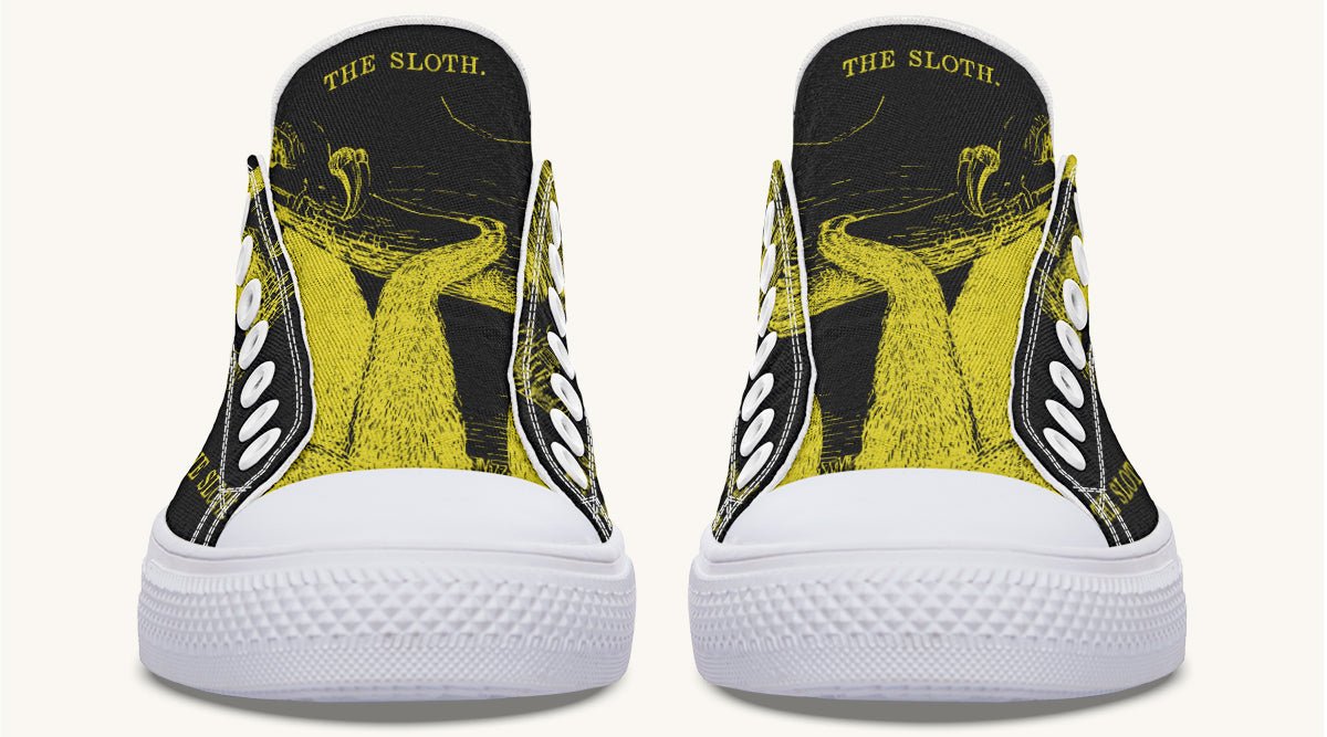 The Sloth Stays Yellow Black Lowtops - Jaded Lament