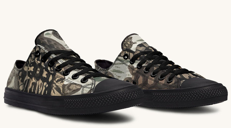 Turtle Time Desaturated Lowtops - Jaded Lament