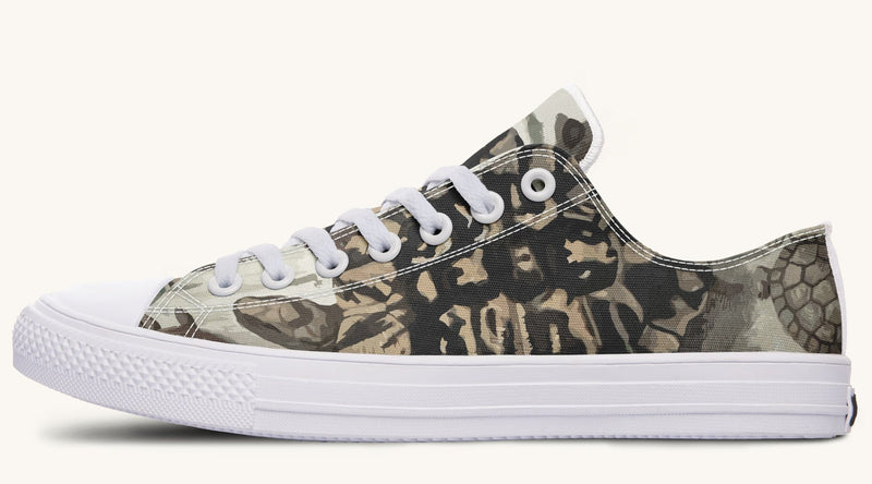 Turtle Time Desaturated Lowtops - Jaded Lament