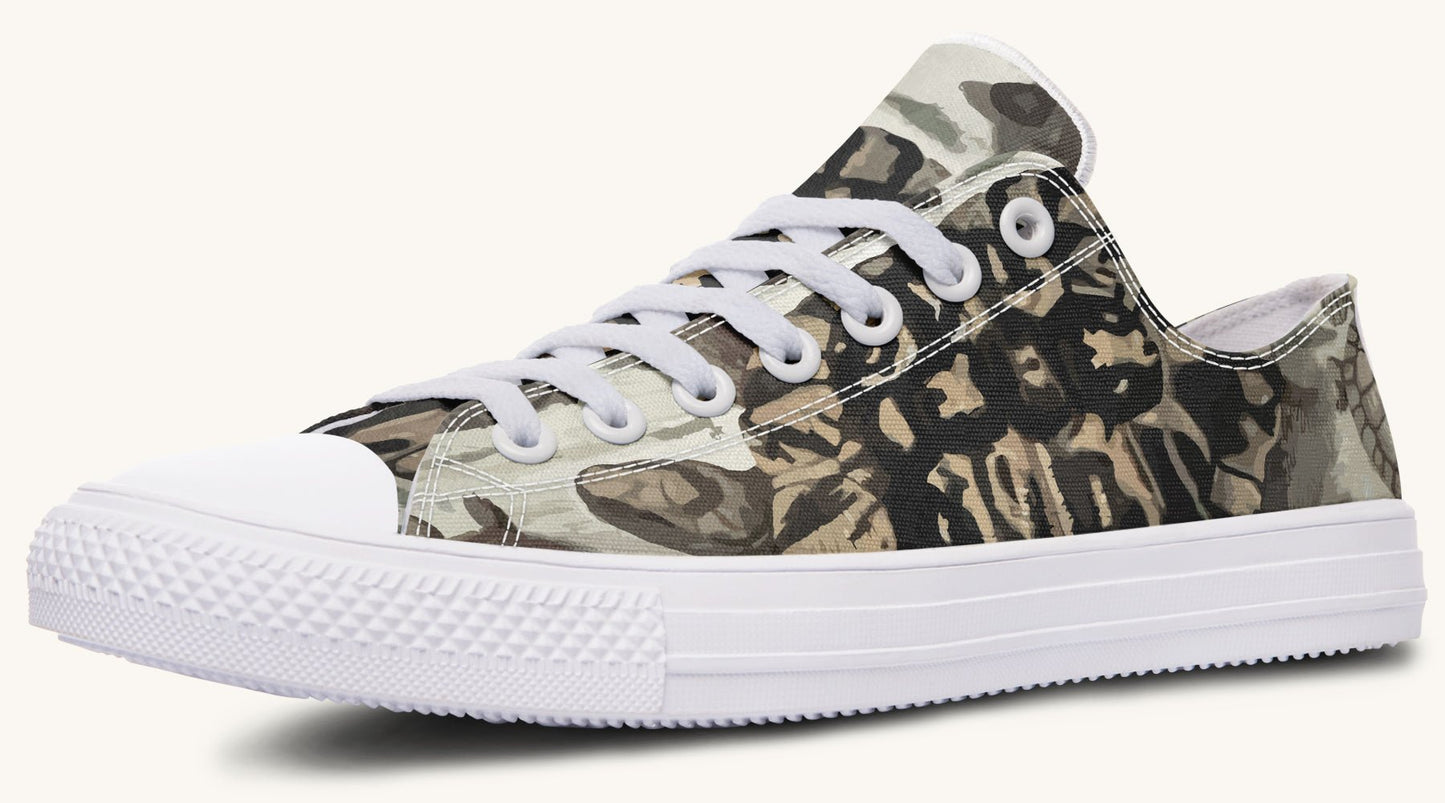 Turtle Time Desaturated Lowtops - Jaded Lament