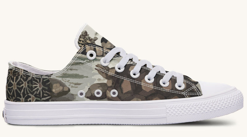 Turtle Time Desaturated Lowtops - Jaded Lament