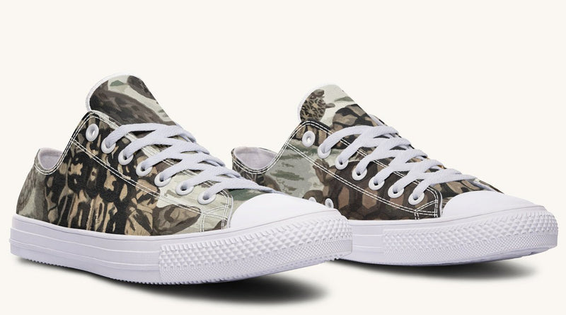 Turtle Time Desaturated Lowtops - Jaded Lament