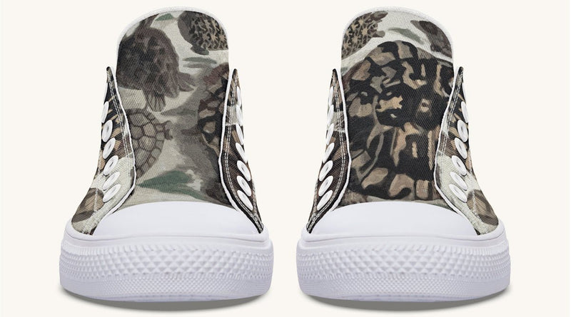 Turtle Time Desaturated Lowtops - Jaded Lament