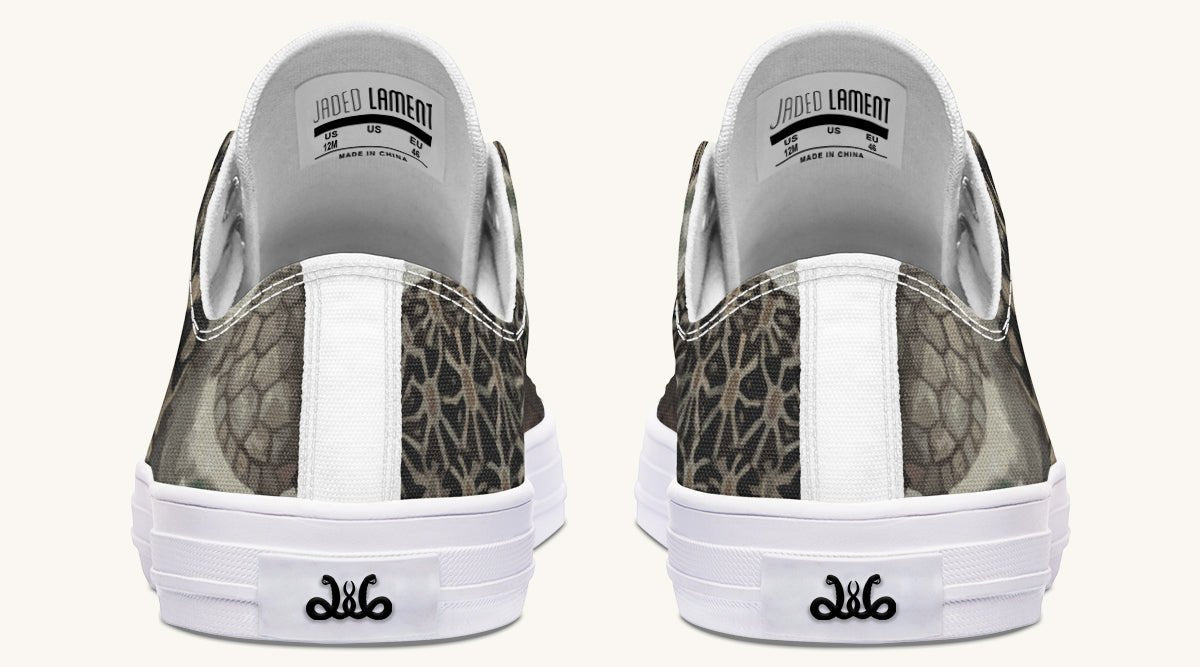 Turtle Time Desaturated Lowtops - Jaded Lament