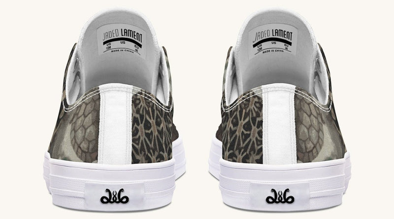 Turtle Time Desaturated Lowtops - Jaded Lament